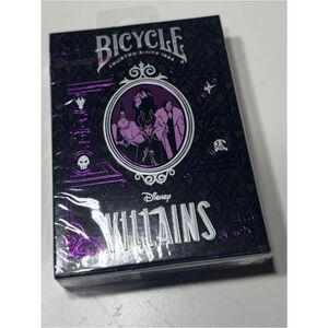 New Bicycle Disney Villains Playing Cards - Black & Purple